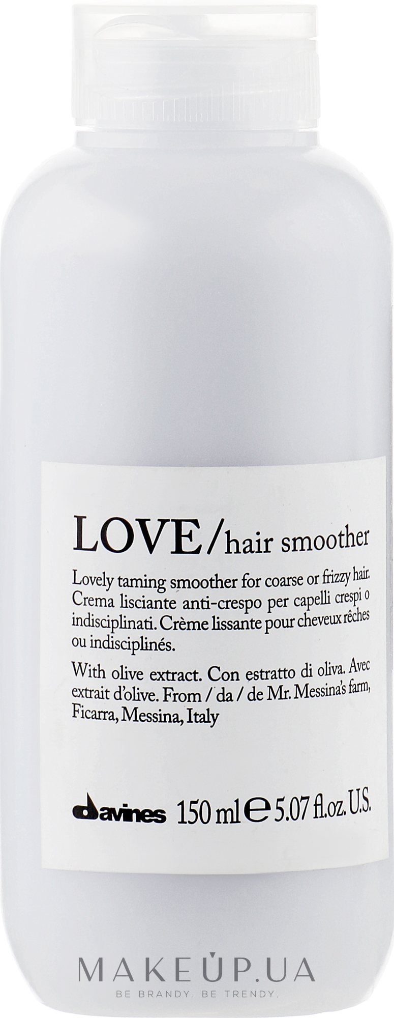 Розгладжуючий завиток, крем для волосся - Davines Love Lovely Taming Smoother Cream — фото 150ml