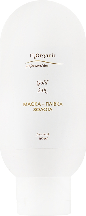 Маска-плівка "Золота" - H2organic Gold 24k Face Mask — фото N1