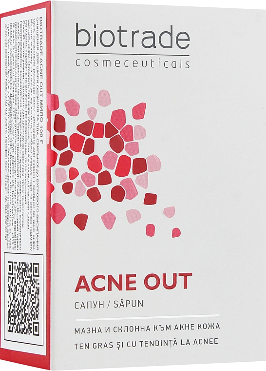 Натуральне рослинне мило для жирної і проблемної шкіри обличчя і тіла - Biotrade Acne Out Soap — фото N3