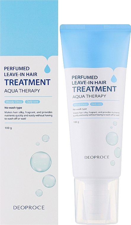 Парфюмированное средство по уходу за волосами - Deoproce Perfumed Leave-In Hair Treatment Aqua Therapy — фото N2