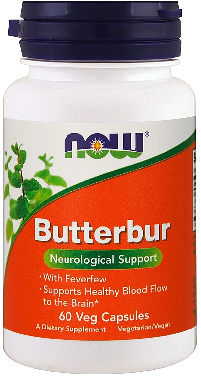Натуральна добавка - Now Foods Butterbur — фото N1