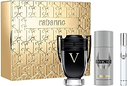 Парфумерія, косметика Paco Rabanne Invictus Victory - Набір (edp/100ml + edt/10ml + deo/150ml)