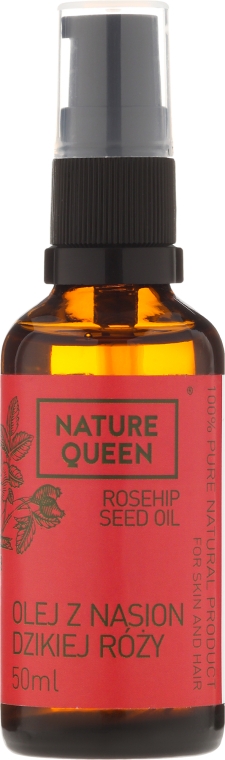 Косметична олія шипшини - Nature Queen Rosehip Seed Oil — фото N3