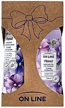 Набор "Фиалка и лотос" - On Line Floral Flower Violet & Lotus Set (sh/gel/500ml + b/lot/250ml) — фото N1