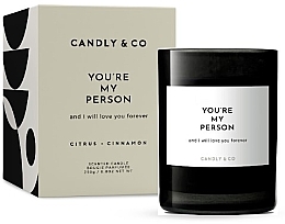 Духи, Парфюмерия, косметика Ароматическая свеча - Candly & Co No.3 Candle You Are My Person And I Will Love You Forever Citrus Cinnamon