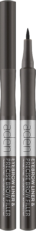 Маркер для бровей - Aden Cosmetics Eyebrow Liner & Precise Brow Filler — фото N1