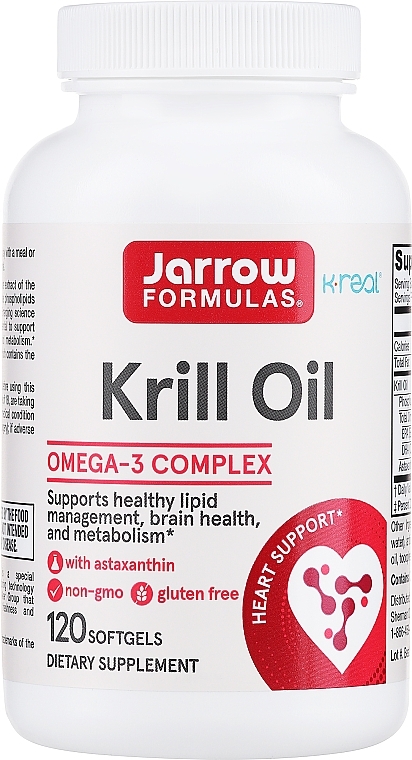 Пищевые добавки "Масло криля" - Jarrow Formulas Krill Oil — фото N1