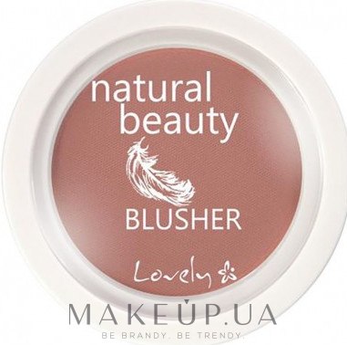 Компактные румяна для лица - Lovely Natural Beauty Blusher — фото 04