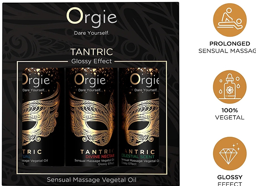 Набор массажных масел - Orgie Tantric Mini Size Collection (massage/oil/3x30ml) — фото N3