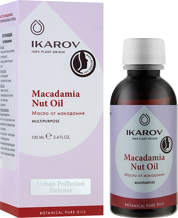 Органическое масло макадамии - Ikarov Macadamia Nut Oil — фото N2