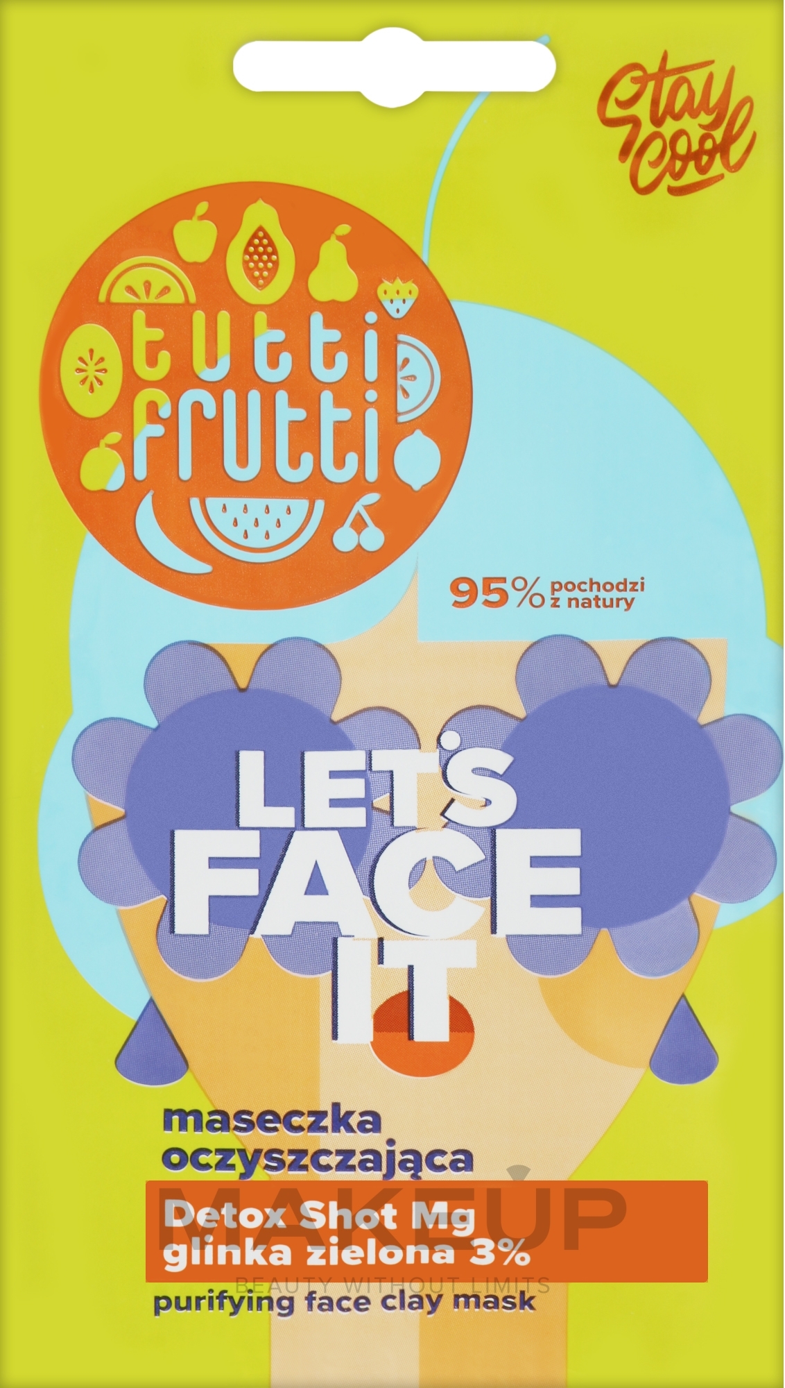 Очищающая маска с зеленой глиной - Farmona Tutti Frutti Let`s Face It Purifying Face Clay Mask — фото 7g