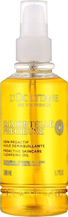 Олія для зняття макіяжу - L'Occitane Immortelle Precious Proactive Skincare Cleansing Oil — фото N1