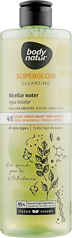 Мицеллярная вода для всех типов кожи - Body Natur Superglow Micellar Water — фото N3