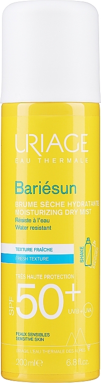 Сонцезахисний спрей-пелена для тіла - Uriage Bariésun Brume Sèche SPF 50+ — фото N1