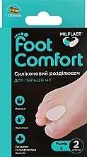 Парфумерія, косметика Силіконовий роздільник для пальців ніг, L - Milplast Foot Comfort