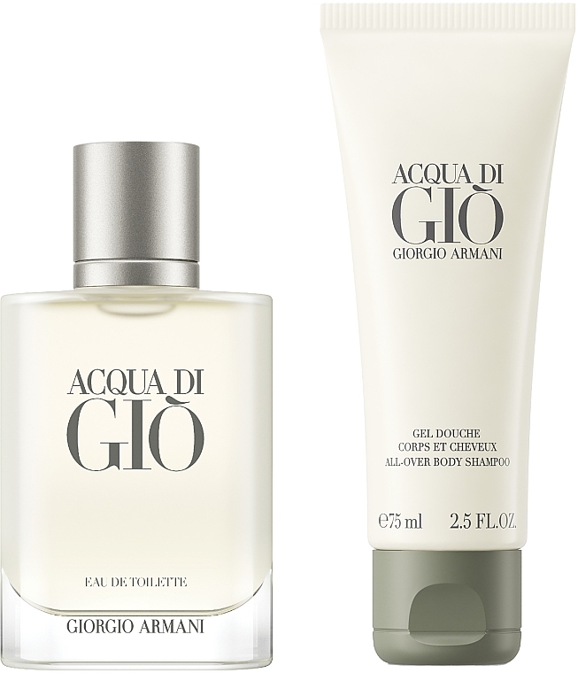 Giorgio Armani Acqua di Gio Pour Homme - Набор (edt/50 ml + sh/gel/75 ml) — фото N2