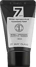 Очищувальна пінка для обличчя з пептидами - May Island 7 Days Secret Peptide 8 Plus Cleansing Foam (міні) — фото N1