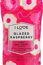 Сіль для ванни "Глазурована малина" - I Love Glazed Raspberry Bath Salt — фото N2