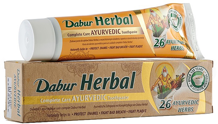 Зубная паста "26 аюрведических трав" - Dabur Herbal Toothpaste — фото N1