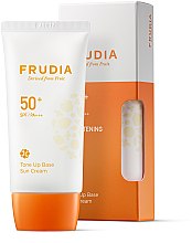 Сонцезахисний крем-основа для обличчя - Frudia Tone Up Base Sun Cream SPF50 — фото N1