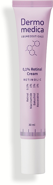 Крем для обличчя з 0.1% ретиналем - Dermomedica Retinolic 0.1% Retinal Cream — фото N1