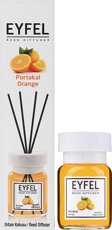 Аромадифузор "Апельсин" - Eyfel Perfume Reed Diffuser Orange — фото N5