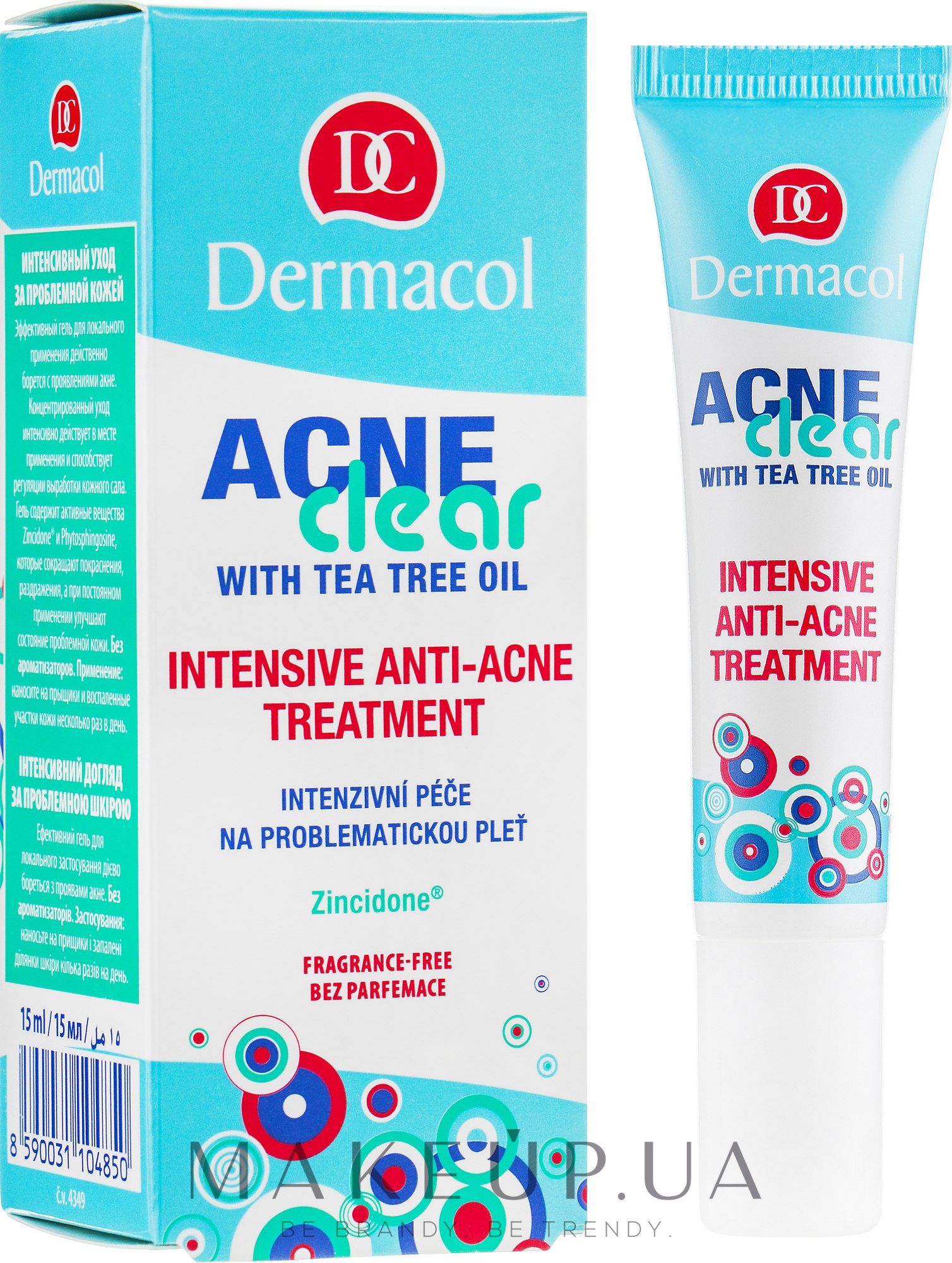 Локальный уход для проблемной кожи - Dermacol Acneclear Intensive Anti-Acne Treatment — фото 15ml