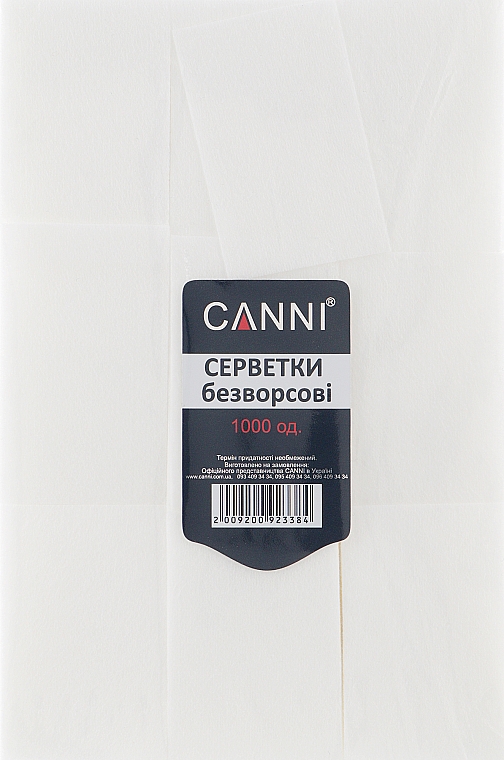 Серветки безворсові, 1000 шт - Canni — фото N1