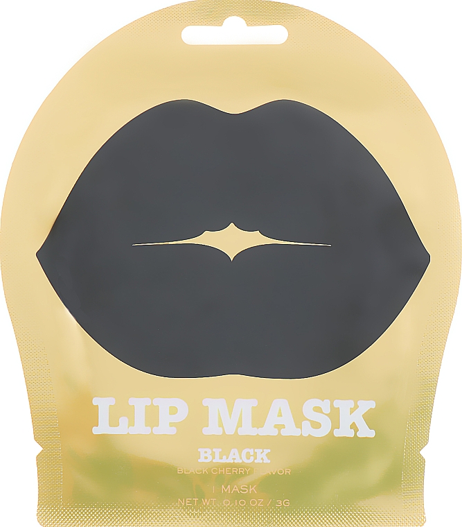 Гидрогелевая маска для губ с ароматом черешни - Kocostar Lip Mask Black — фото N2