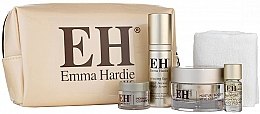 Духи, Парфюмерия, косметика Набор - Emma Hardie Lift & Glow Skin Essential Set (f/balm/50ml + cloth/1pcs + f/cr/15ml + serum/30ml + f/oil/5ml)