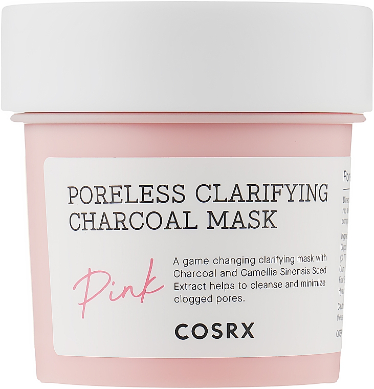 Очищающая маска для лица с углем - Cosrx Poreless Clarifying Charcoal Mask Pink