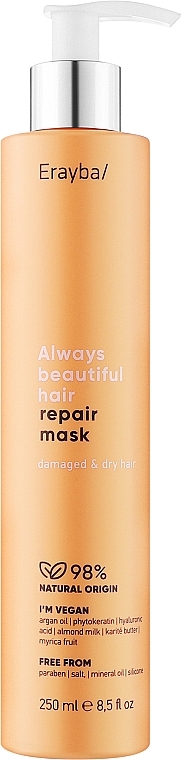 Відновлювальна маска для пошкодженого волосся - Erayba ABH Repair Mask — фото N1