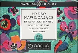Парфумерія, косметика Тверде мило "Ірис і ніацинамід" - Barwa Natural Expert Iris + Niacinamide Moisturizing Soap
