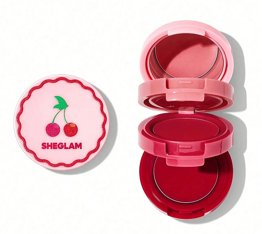 Палетка для губ і щік - Sheglam Very Cherry Cheek & Lip Cream Stack — фото N1