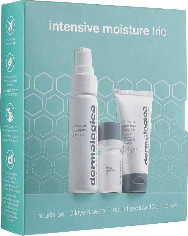 Набор для кожи лица - Dermalogica Intensive Moisture Trio Kit (cr/30ml + oil/4ml + cr/15ml) — фото N1