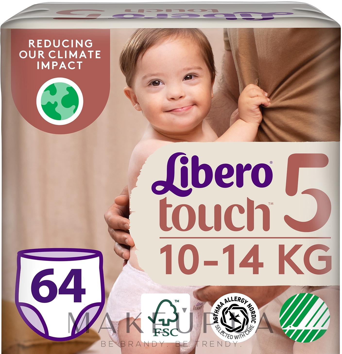 Підгузки-трусики дитячі Touch Pants 5 (10-14 кг), 64 шт. (2х32) - Libero — фото 64шт
