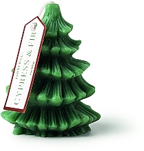 Парфумерія, косметика Ароматична свічка "Ялинка", зелена - Paddywax Cypress & Fir Short Tree Totem Candle