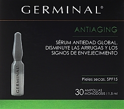 Ампули глибокої дії для сухої шкіри обличчя - Germinal Deep Action Anti-Aging Serum For Dry Skin — фото N1