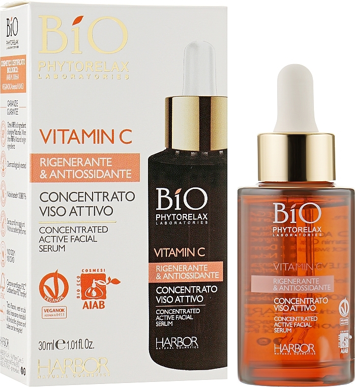 УЦЕНКА Сыворотка с витамином С - Phytorelax Laboratories Bio Concentrated Active Facial Serum Vitamin C * — фото N1