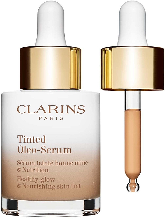 Відтінкова сироватка для обличчя - Clarins Tinted Oleo-Serum Healthy-Glow And Nourishing Skin Tint