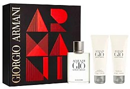 Духи, Парфюмерия, косметика Giorgio Armani Acqua di Gio - Набор (edt/100ml + s/g75 ml + b/l75ml)