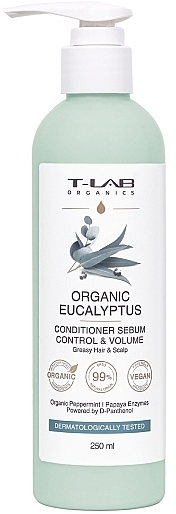 Кондиционер для жирных волос - T-Lab Professional Organics Organic Eucalyptus Conditioner — фото N1