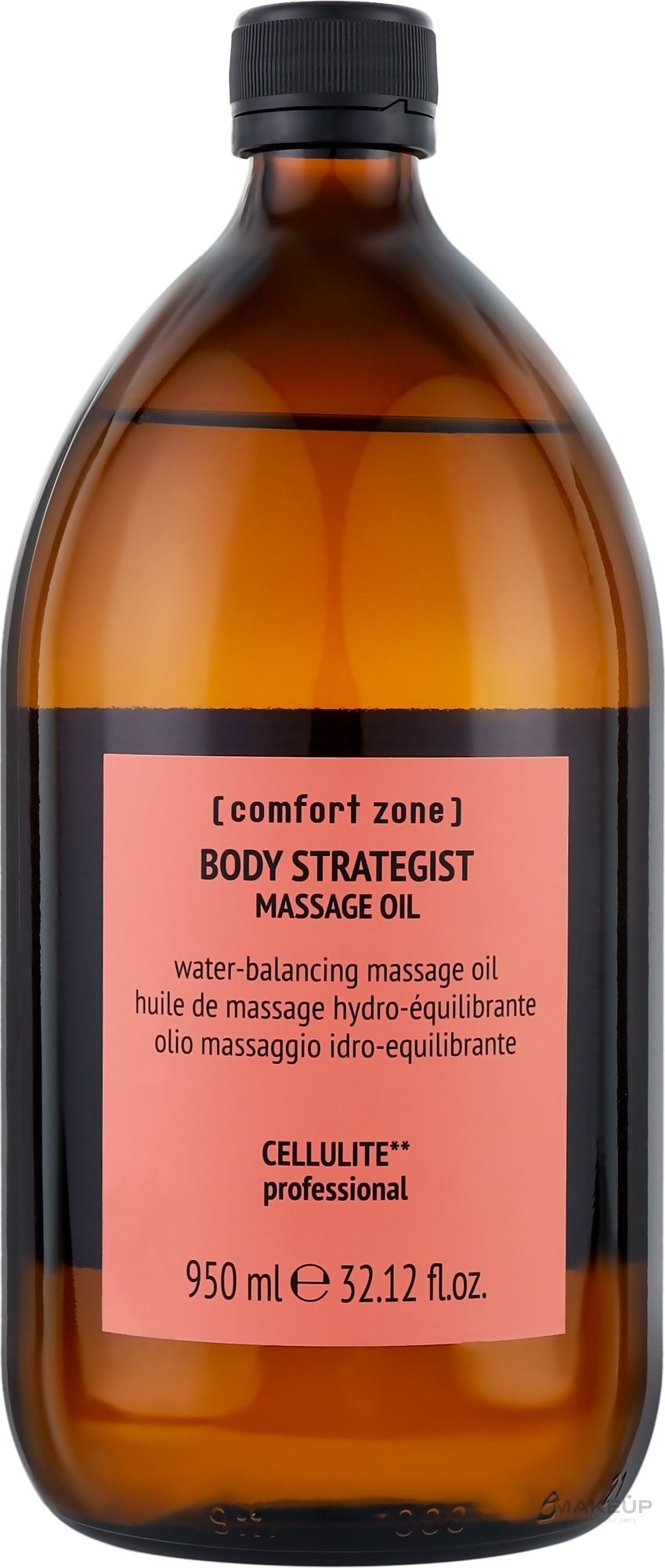 Антицелюлітна олія для масажу - Comfort Zone Body Strategist Massage Oil — фото 950ml