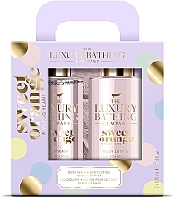 Парфумерія, косметика Набір - Grace Cole The Luxury Bathing Sweet Orange & Ylang Ylang Set (sh/gel/50ml + b/lot/50ml)