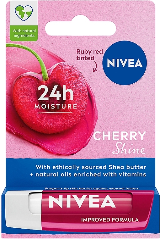 Бальзам-уход для губ "Вишневое сияние" - NIVEA Cherry Shine