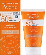 Солнцезащитный крем тональный для сухой и чувствительной кожи - Avene Tinted Creme SPF50+ — фото N2