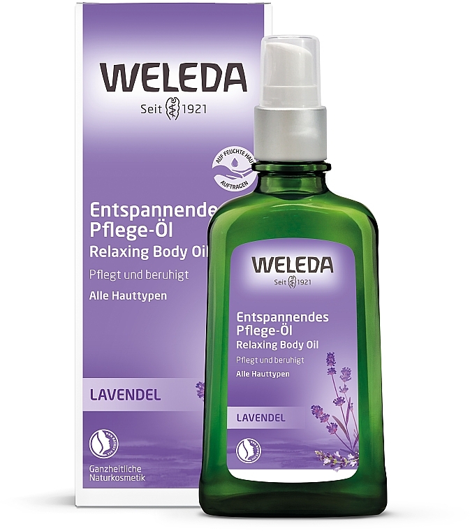 Лавандовое расслабляющее масло для тела - Weleda Relaxing Lavender Body Oil — фото N2