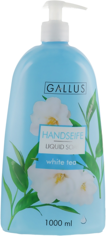 Рідке мило для рук "Білий чай" - Gallus Soap — фото N1