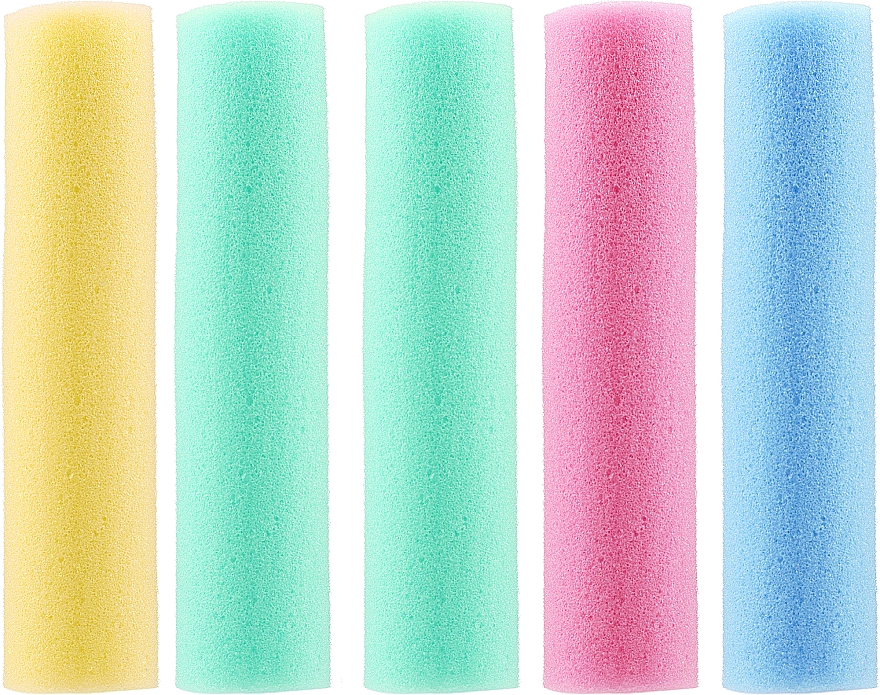 Бигуди папильотки, 5 шт, разноцветные 2 - Inter-Vion — фото N1