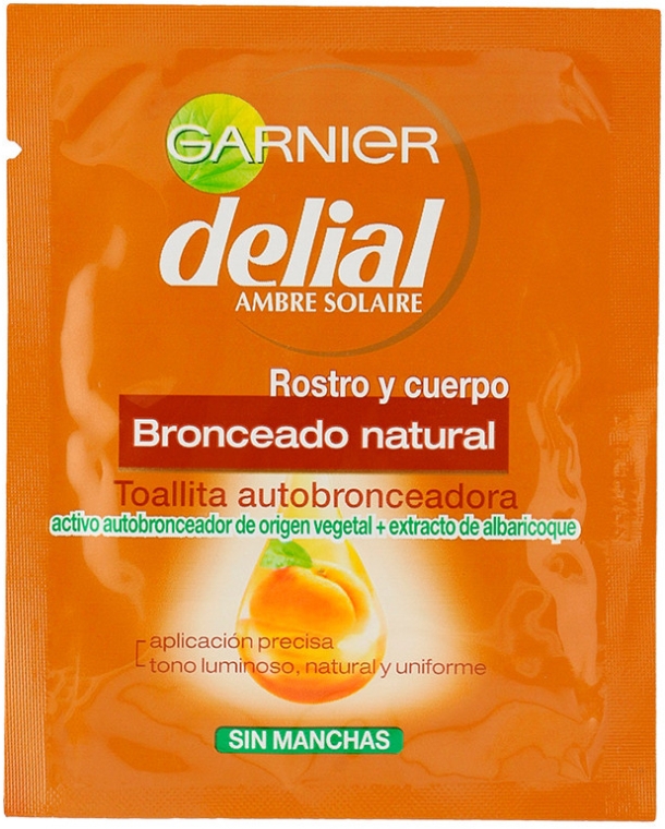 Серветки для автозасмаги - Garnier Ambre Solaire Delial Self-Tanning Towel — фото N1